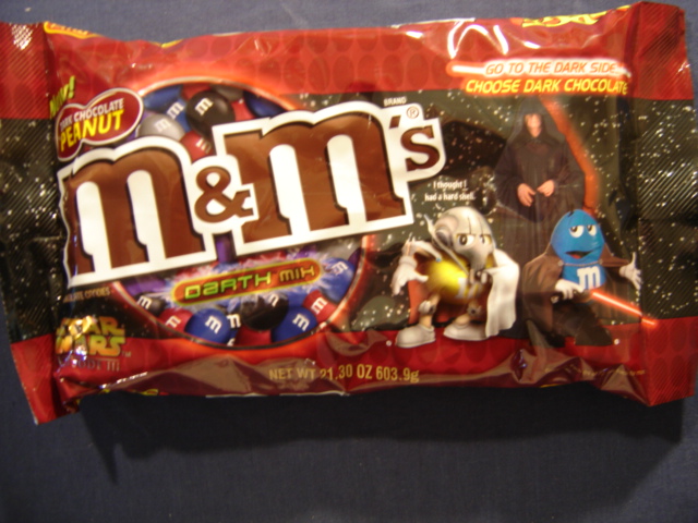 Dark Chocolate Peanut M&M's Bag #54 of 72 Darth Sidious (I Thought I Had A  Hard Shell) - Star Wars Collectors Archive