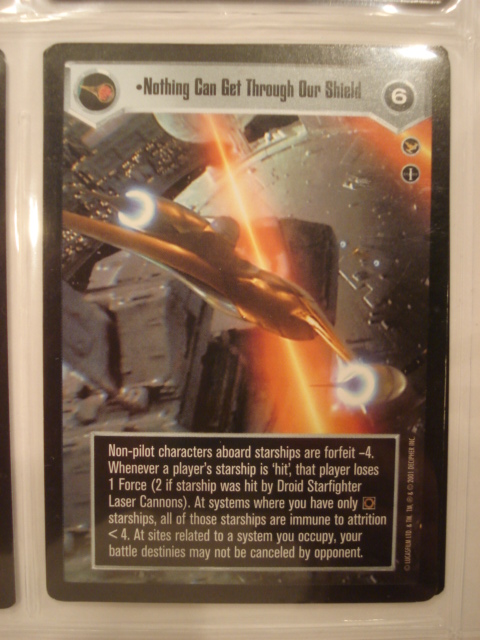 Star Wars CCG Theed Palace Droid Starfighter Laser Cannons 