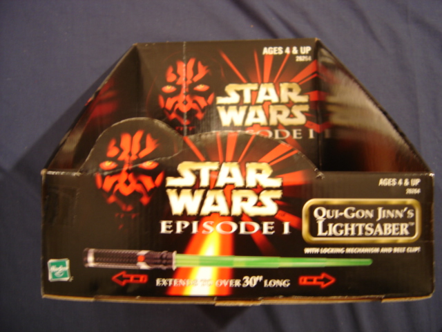 Qui-Gon's Basic Lightsaber Counter Display Box - Star Wars Collectors  Archive