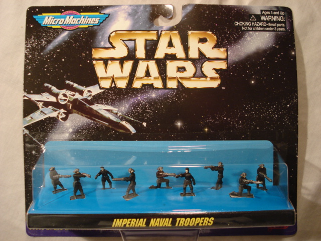 Very Small Micro Machine Star Wars Imperial Officer with Weapon #1 