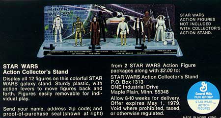 Mail-away Offers: Star Wars Collector's Action Stand