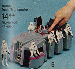 Vintage Star Wars Kenner 1983 ESB Imperial Troop Transport Figure Pod Part 