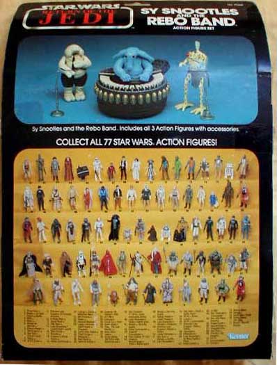 Kenner Vintage Star Wars Snootles and the Max Rebo Band Action Figures