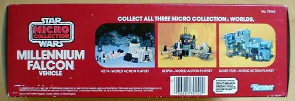 micro collection millennium falcon